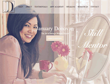 Tablet Screenshot of januarydonovan.com